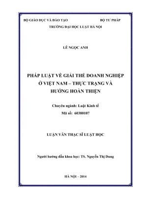 Giải thể doanh nghiệp ở Việt Nam: Thực trạng và giải