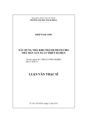 Xây Dựng Nhà Kho Thành Phẩm Cho Nhà Máy Thiết Bị Điện