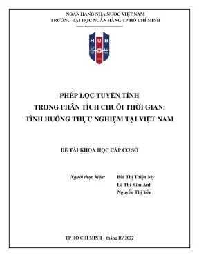 Phép Lọc Tuyến Tính Trong Phân Tích Chuỗi Thời Gian Tại