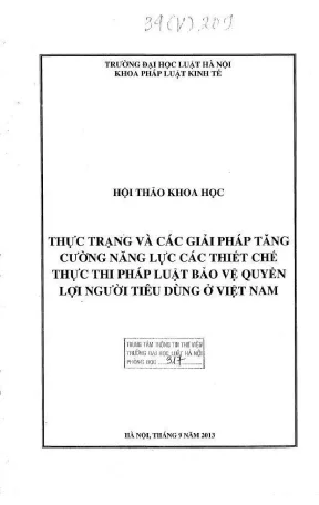 Giải pháp nâng cao năng lực thực thi pháp luật bảo vệ 