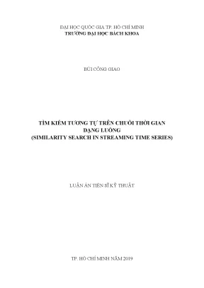 Nghiên cứu tìm kiếm tương tự trên chuỗi thời gian dạng