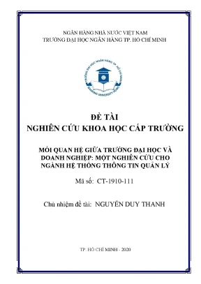 Nghiên cứu mối quan hệ giữa đại học và doanh nghiệp 