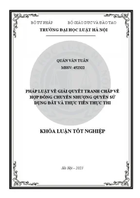 Giải Quyết Tranh Chấp Hợp Đồng Chuyển Nhượng Quyền Sử 