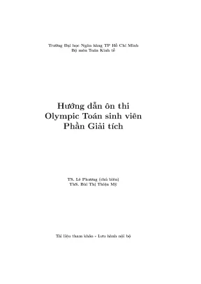 Hướng Dẫn Ôn Thi Olympic Toán Sinh Viên: Giải Tích