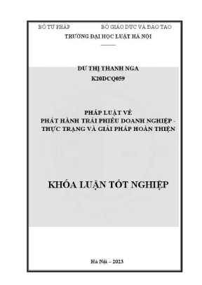 Giải pháp hoàn thiện phát hành trái phiếu doanh nghiệp 