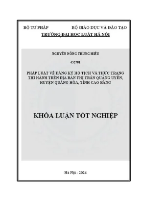 Đăng Ký Hộ Tịch: Thực Trạng và Vấn Đề Tại Thị Trấn Quảng 