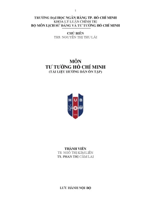 Hướng Dẫn Ôn Tập Tư Tưởng Hồ Chí Minh