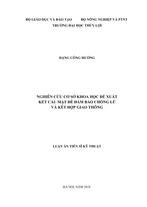 Nghiên cứu kết cấu mặt đê chống lũ và giao thông trong