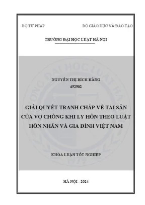 Giải quyết tranh chấp tài sản vợ chồng khi ly hôn theo 
