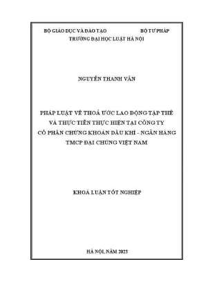Thỏa ước lao động tập thể: Thực tiễn tại Công ty Cổ phần 