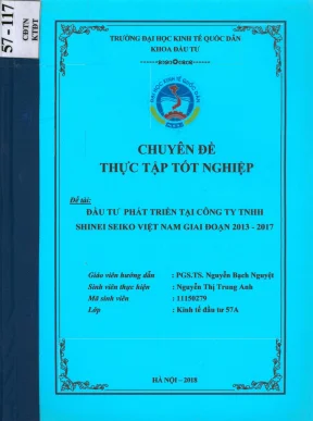 Thực Tập Tốt Nghiệp Tại Shinei Seiko Việt Nam 