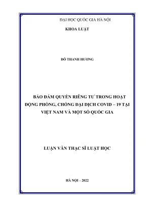 Bảo Đảm Quyền Riêng Tư Trong Phòng Chống Covid-19 Tại 