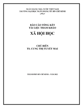 Tài liệu tham khảo xã hội học của Thị Tuyết Mai