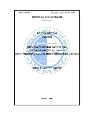 Thực trạng hợp đồng lao động tại công ty TNHH Kinh Đô 