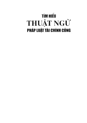Khám Phá Thuật Ngữ Pháp Luật Tài Chính Công