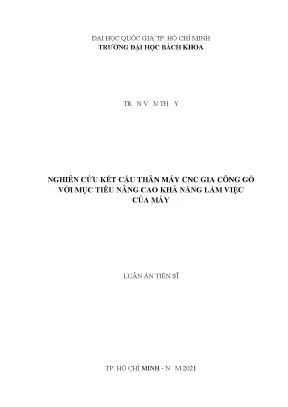 Nâng cao hiệu suất máy CNC gia công gỗ: Nghiên cứu thân 