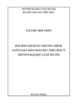 Đổi mới chương trình giảng dạy giáo dục thể chất tại Đại 