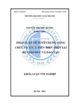 Nghiên cứu tuyển dụng công chức tại Bộ Giáo dục và Đào tạo