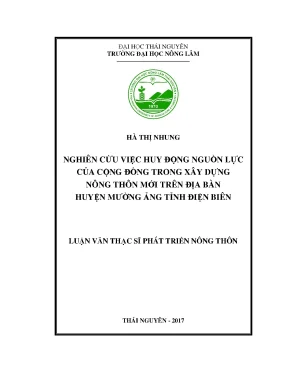 Huy động nguồn lực cộng đồng cho xây dựng nông thôn mới 