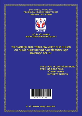 Nghiên cứu gia nhiệt khuôn với chụp khí: Đồ án tốt 