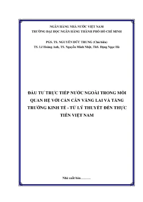 Đầu Tư Trực Tiếp Nước Ngoài: Tác Động Đến Cán Cân Vãng