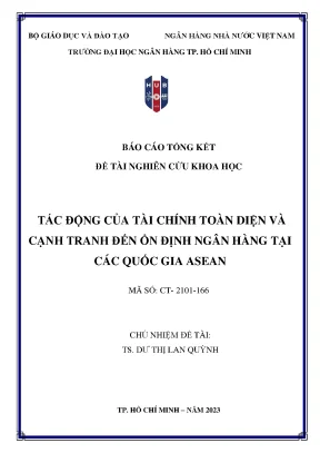 Tác động của tài chính toàn diện và cạnh tranh đến ổn 