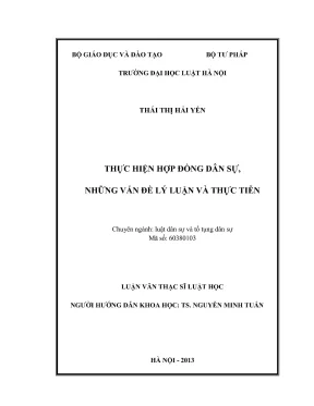 Vấn đề lý luận và thực tiễn trong hợp đồng dân sự