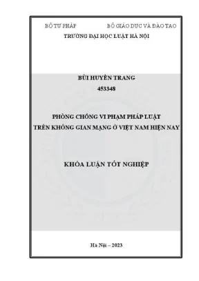 Phòng Chống Vi Phạm Pháp Luật Trên Không Gian Mạng Tại 