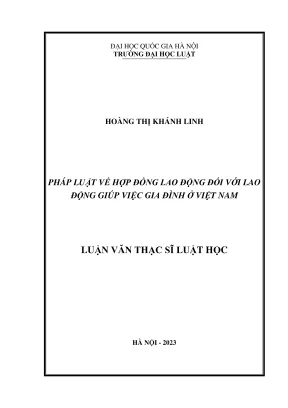 Hợp đồng lao động cho người giúp việc gia đình tại Việt Nam