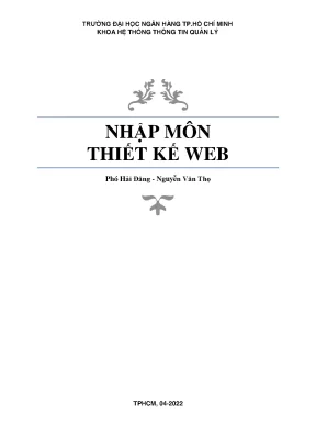 Hướng Dẫn Thiết Kế Web Cơ Bản - Tài Liệu Phó Hải Đăng 