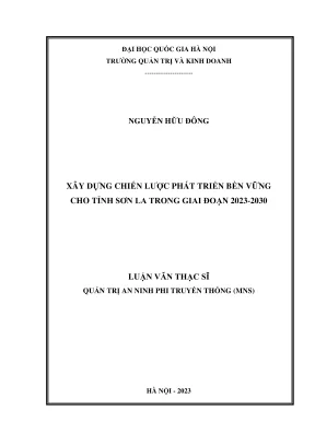 Chiến lược phát triển bền vững tỉnh Sơn La giai đoạn 