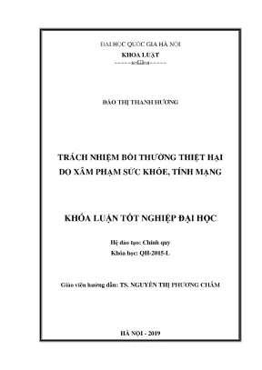 Trách Nhiệm Bồi Thường Thiệt Hại Xâm Phạm Sức Khỏe và 