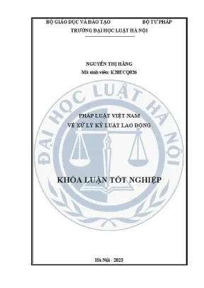 Xử lý kỷ luật lao động theo pháp luật Việt Nam