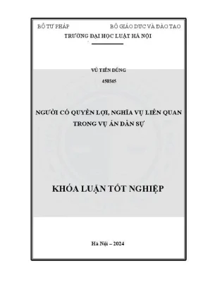 Quyền lợi và nghĩa vụ của người liên quan trong vụ án dân sự