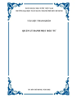 Hướng Dẫn Quản Lý Danh Mục Đầu Tư Cùng Lê Văn Hải