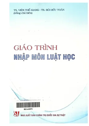 Giáo Trình Luật Học Căn Bản