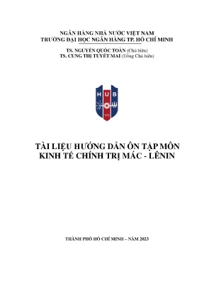 Hướng dẫn ôn tập kinh tế chính trị Mác - Lênin hiệu quả