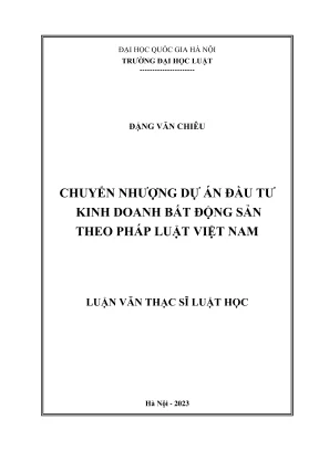 Chuyển Nhượng Dự Án Đầu Tư Bất Động Sản Theo Pháp Luật