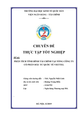 Phân Tích Tình Hình Tài Chính Viettel: Chuyên Đề Thực