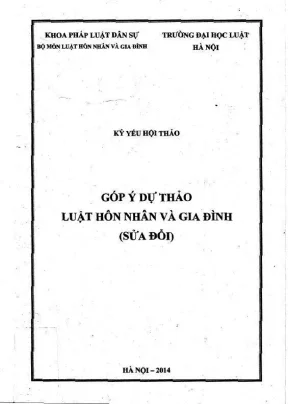 Góp Ý Dự Thảo Luật Hôn Nhân và Gia Đình Sửa Đổi