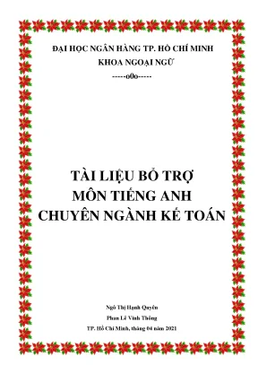 Tài liệu tiếng Anh chuyên ngành kế toán - Ngô Thị Hạnh