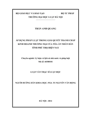 Giải quyết tranh chấp kinh doanh thương mại tại tòa án 