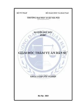 Giám Đốc Thẩm Vụ Án Dân Sự: Khóa Luận Tốt Nghiệp
