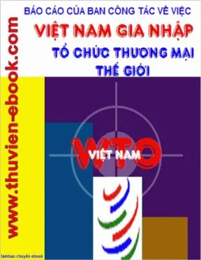 Việt Nam gia nhập WTO: Báo cáo và cam kết