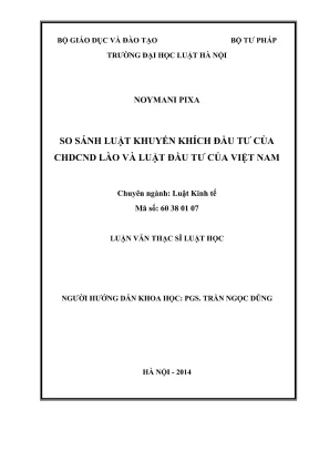 So sánh luật khuyến khích đầu tư Lào và Việt Nam