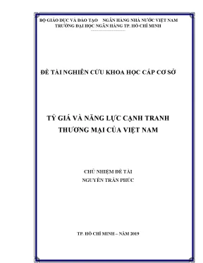 Tỷ Giá và Năng Lực Cạnh Tranh Thương Mại của Việt Nam: