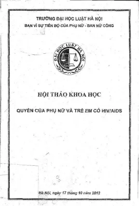 Quyền của Phụ Nữ và Trẻ Em Nhiễm HIV/AIDS: Kỷ Yếu Hội 