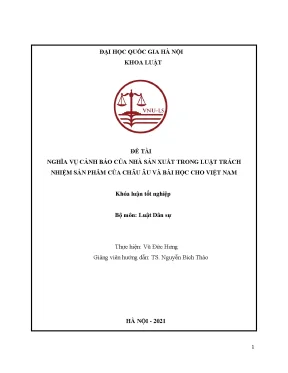 Nghĩa vụ cảnh báo của nhà sản xuất trong luật trách