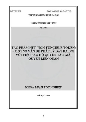 Vấn đề pháp lý trong bảo hộ quyền tác giả đối với NFT