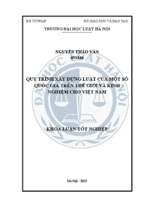 Quy trình xây dựng luật toàn cầu và bài học cho Việt Nam